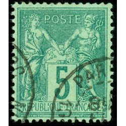 Timbre de France N°75 - 1876 Oblitéré