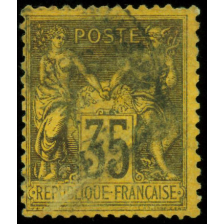 Timbre de France N°93 - 1878 Oblitéré
