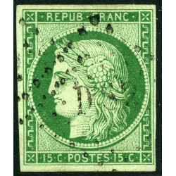 Timbre de France N°2 - 1850 Oblitéré