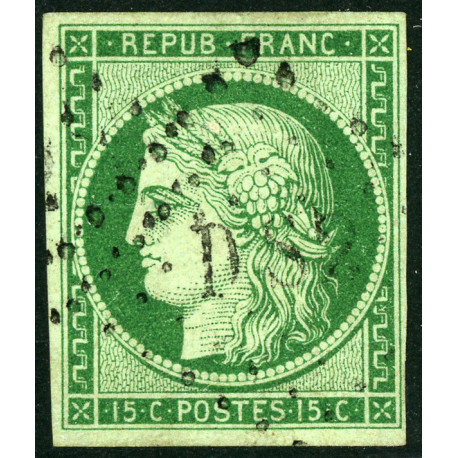 Timbre de France N°2 - 1850 Oblitéré