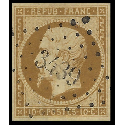 Timbre de France N°9 - 1852 Oblitéré