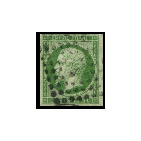 Timbre de France N°12 - 1854 Oblitéré