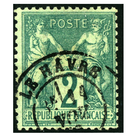 Timbre de France N°62 - 1876 Oblitéré