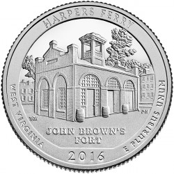 West Virginie 2016 - Harpers Ferry - 1/4 dollar