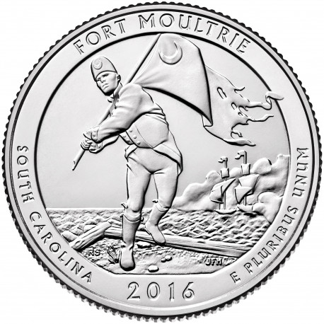 Caroline du Sud 2016 - Fort Moultrie - 1/4 dollar