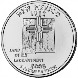 Nouveau Mexique 2008 - Indiens Zia - 1/4 dollar