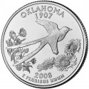 Oklahoma 2008 - Oiseau - 1/4 dollar