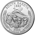 Dakota du Sud 2006 - Mont Rushmore - 1/4 dollar