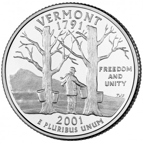 Vermont 2001 - Sirop d'érable - 1/4 dollar