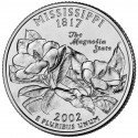 Mississippi 2002 - Magnolia - 1/4 dollar