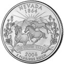 Nevada 2006 - Chevaux - 1/4 dollar