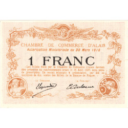 1 Franc - billet de nécessité