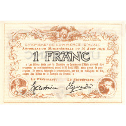 1 Franc - billet de nécessité