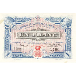 1 Franc - billet de nécessité