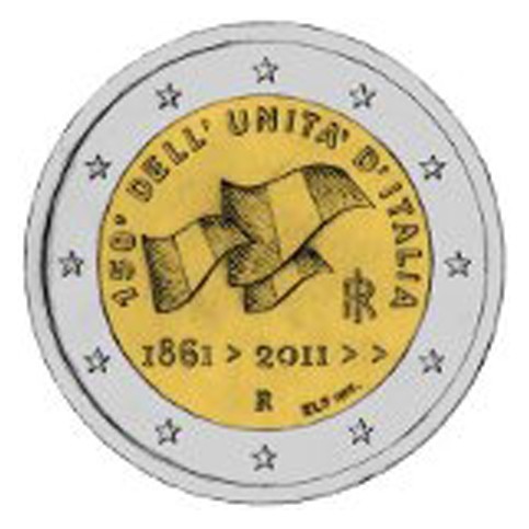 ITALIE 2011 - 2 EUROS COMMEMORATIVE