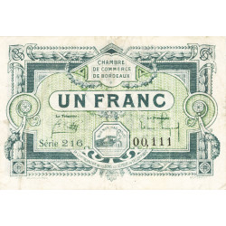 1 Franc - billet de nécessité