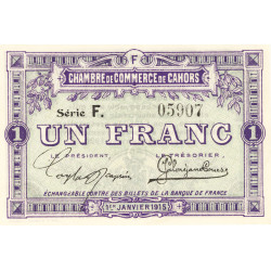 1 Franc - billet de nécessité