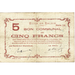 5 Franc - billet de nécessité