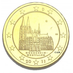 Allemagne 2011 dorée à l'or fin 24 carats
