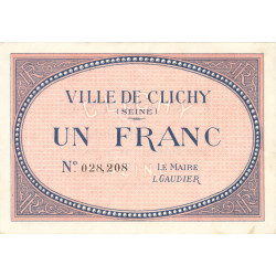 1 Franc - billet de nécessité