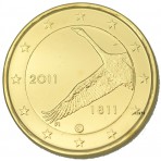 Finlande 2011 dorée à l'or fin 24 carats
