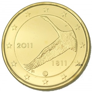 Finlande 2011 dorée à l'or fin 24 carats