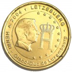 Luxembourg 2004 doree a l'or fin 24 carats