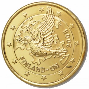 Finlande 2005 dorée à l'or fin 24 carats