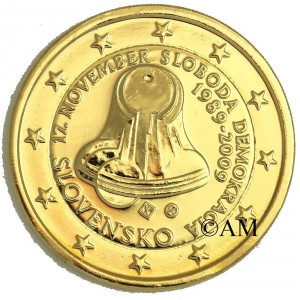 Slovaquie 2009 dorée à l'or fin 24 carats