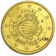 ESPAGNE 2012 - 10 ANS DE L' EURO - DOREE OR 24 CARATS