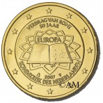 PAYS-BAS TRAITE DE ROME - DOREE OR FIN 24 CARATS