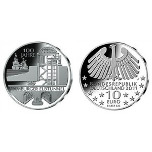 ALLEMAGNE 2011 - 10 EUROS HAMBURGER ELBTUNNEL 