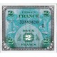 2 FRANCS - Drapeau au verso - 1944-1945 - Etat SUP