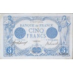 5 FRANCS - Signes du Zodiaque - Bleu - 1912-1917 - Etat SUP