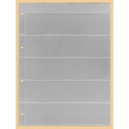 KOBRA-Feuille de classement pour timbres à  5 bandes, transparente