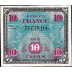 10 FRANCS - Drapeau au verso - 1944-1945 - Etat TTB