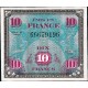 10 FRANCS - Drapeau au verso - 1944-1945 - Etat TTB