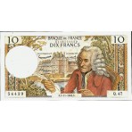 10 Francs Voltaire 1963/1973 - Qualité courante