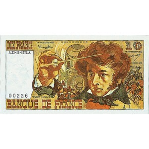 10 FRANCS - Berlioz - 1972-1978 - Etat TTB