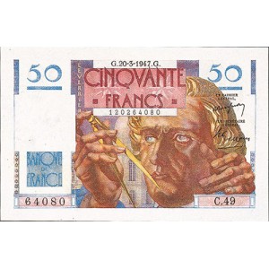 50 FRANCS - Le Verrier et Neptune - 1946-1951 - Etat SUP