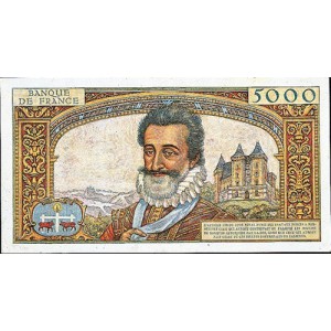 50 NF sur 5000 FRANCS - Henri IV- surcharge - 1958-1959 - Etat SUP
