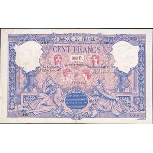 100 FRANCS - Rose et Bleu - 1888-1909 - Etat TTB