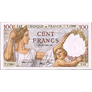 100 FRANCS - Sully - 1939-1942 - Etat SUP