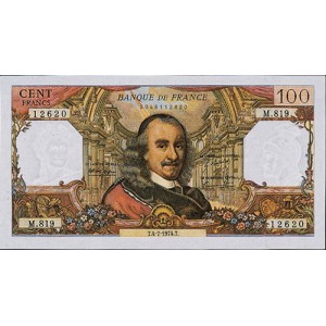 100 FRANCS - Corneille - 1964-1979 - Etat SUP