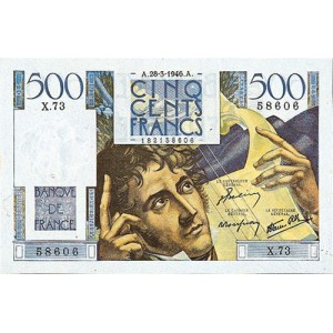 500 FRANCS - CHATEAUBRIAND - 1945-1953 - Etat SUP
