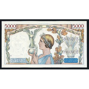 5000 FRANCS - Victoire ailee - Caissier Principal - 1934-1935 - Etat SUP