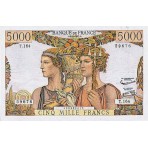5000 FRANCS - Terre et Mer - 1949-1957 - Etat TTB