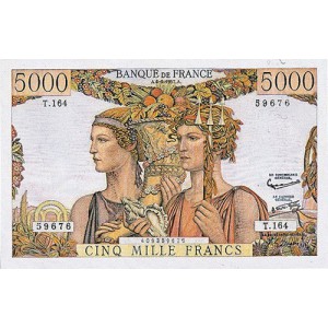 5000 FRANCS - Terre et Mer - 1949-1957 - Etat SUP
