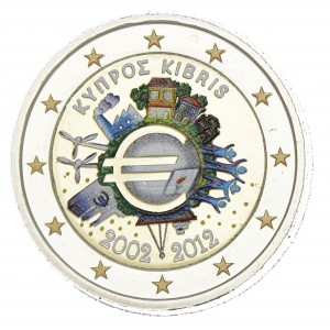 CHYPRE 2012 - 10 ANS DE L' EURO EN COULEUR