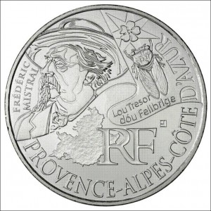 10 EUROS ARGENT  DES REGIONS 2012 - PROVENCE ALPES